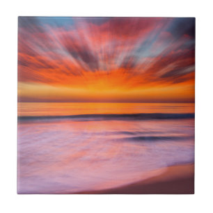 Sonnenuntergang Tamarack Beach Carlsbad, CA Fliese