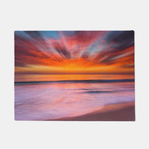 Sonnenuntergang Tamarack Beach Carlsbad, CA Fußmatte