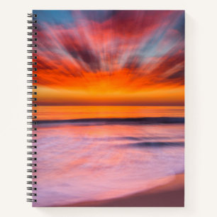Sonnenuntergang Tamarack Beach   Carlsbad, CA Notizbuch