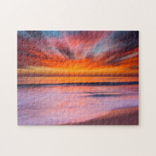 Sonnenuntergang Tamarack Beach Carlsbad, CA Puzzle