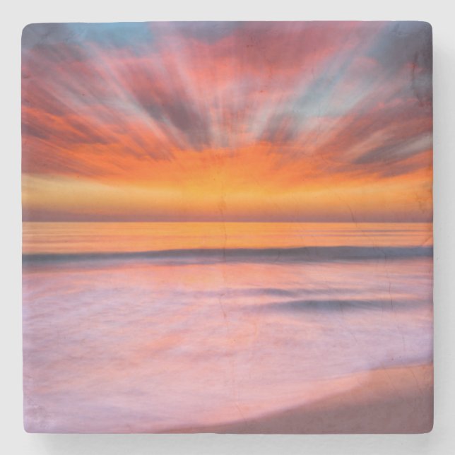 Sonnenuntergang Tamarack Beach | Carlsbad, CA Steinuntersetzer (Vorderseite)