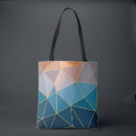 Sonnenuntergang Tasche. Geometrischer Totbeutel<br><div class="desc">Sonnenuntergang Tasche. Einfaches geometrisches mutli-farbenes Muster. Das geometrische orange-blaue Farbschema hilft Ihnen beim Einkauf mit einem farbigen Pop.</div>