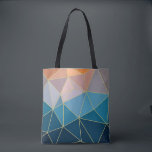 Sonnenuntergang Tasche. Geometrischer Totbeutel<br><div class="desc">Sonnenuntergang Tasche. Einfaches geometrisches mutli-farbenes Muster. Das geometrische orange-blaue Farbschema hilft Ihnen beim Einkauf mit einem farbigen Pop.</div>