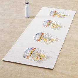 Sonnenuntergang Tentakel: Wasserfarbenfrohe Kunst Yogamatte