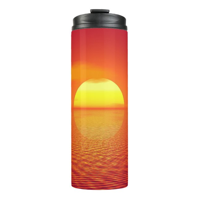 Sonnenuntergang Thermosbecher (Vorderseite)