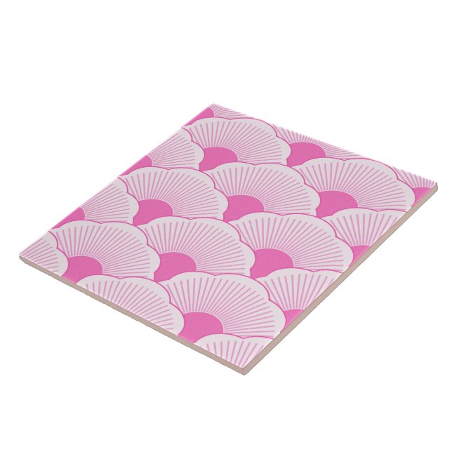 Sonnenuntergang, tonal rosa, Beton Fliese (Seite)