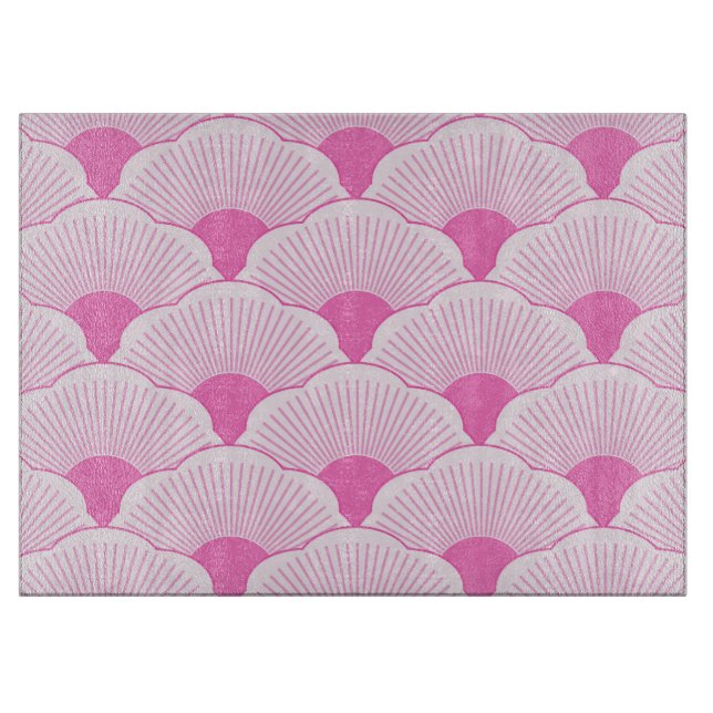 Sonnenuntergang, tonal rosa, Beton Schneidebrett (Vorderseite)