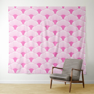 Sonnenuntergang, tonal rosa, Beton Wandteppich
