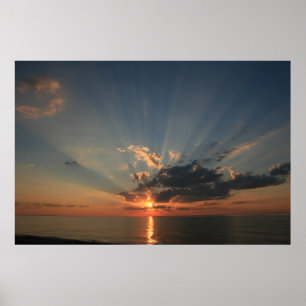 Sonnenuntergang-Träume Poster