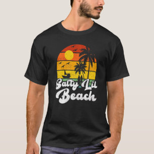 Sonnenuntergang Tropical Beach Urlaub Vintag Retro T-Shirt
