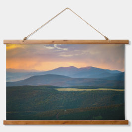 Sonnenuntergang über Angel Fire, New Mexico Wandteppich Mit Holzrahmen