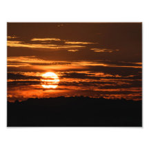 Sonnenuntergang über dem Foto