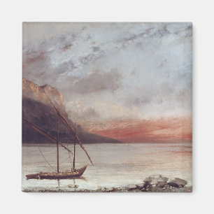 Sonnenuntergang über dem Leman-See, 1874 Magnet