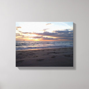 Sonnenuntergang über dem Meer Leinwanddruck