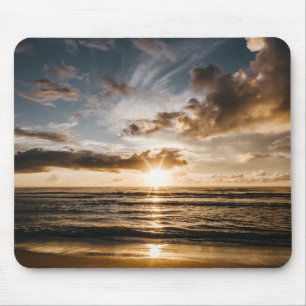 Sonnenuntergang über dem Meer Mousepad