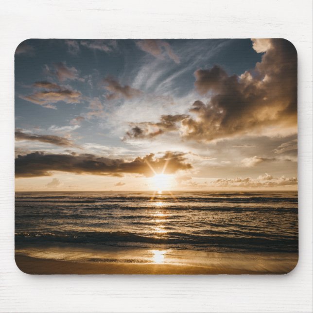 Sonnenuntergang über dem Meer Mousepad (Vorne)