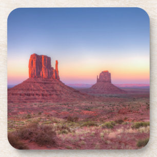 Sonnenuntergang über dem Monumental Arizona Getränkeuntersetzer