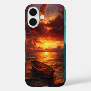 Sonnenuntergang über dem Ozean iPhone 16 Hülle