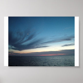"Sonnenuntergang über dem Pamlico Sound" Poster