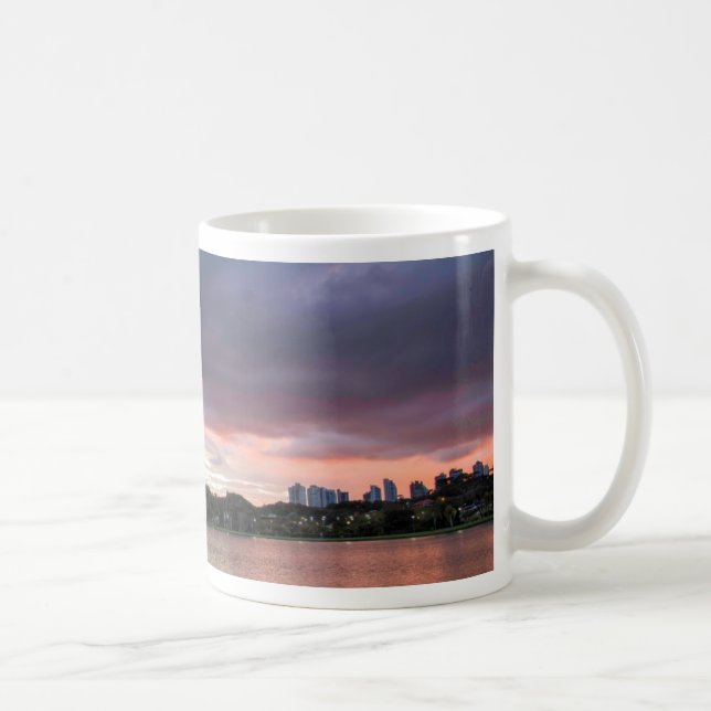Sonnenuntergang über dem Park Kaffeetasse (Rechts)