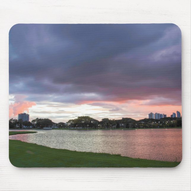 Sonnenuntergang über dem Park Mousepad (Vorne)
