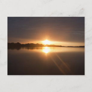 Sonnenuntergang über dem Sambesi - Postkarte
