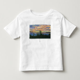Sonnenuntergang über dem See, Adirondack Mts Kleinkind T-shirt