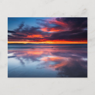 Sonnenuntergang über den Channel Islands, CA Postkarte