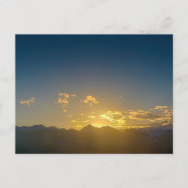 Sonnenuntergang über den Crazy Mountains, Montana Postkarte