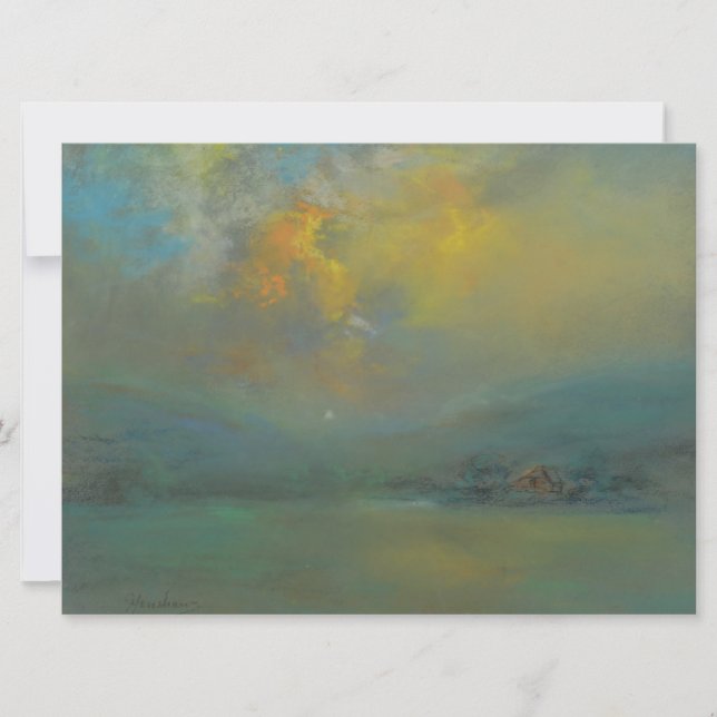 Sonnenuntergang über den Hügeln (von Glenn Cooper  Karte (Vorderseite)