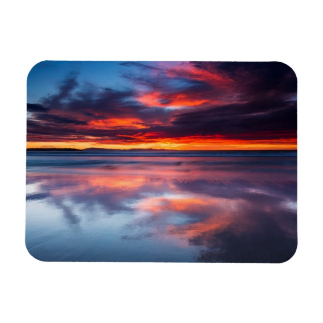 Sonnenuntergang über den Kanalinseln, CA Magnet (Horizontal)