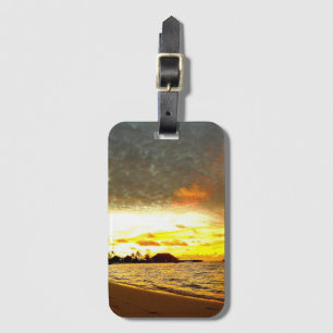 Sonnenuntergang über den Malediven Gepäckanhänger