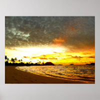 Sonnenuntergang über den Malediven