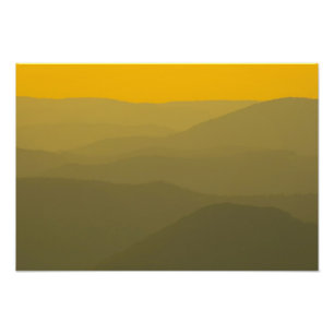 Sonnenuntergang über den West Virginia Alleghanies Fotodruck