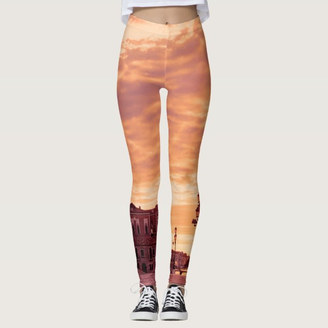 Sonnenuntergang über der Basilika Leggings (Vorderseite)