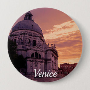 Sonnenuntergang über der Basilika von Venedig Button