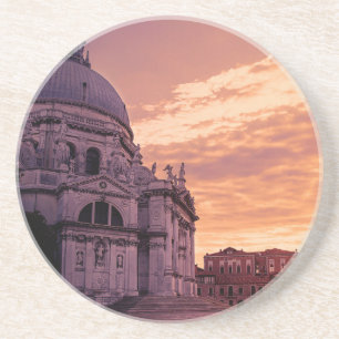 Sonnenuntergang über der Basilika von Venedig Getränkeuntersetzer