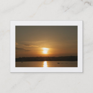 Sonnenuntergang über der Bucht von Cardiff (angren Visitenkarte