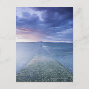 Sonnenuntergang über der Dünenbucht Postkarte