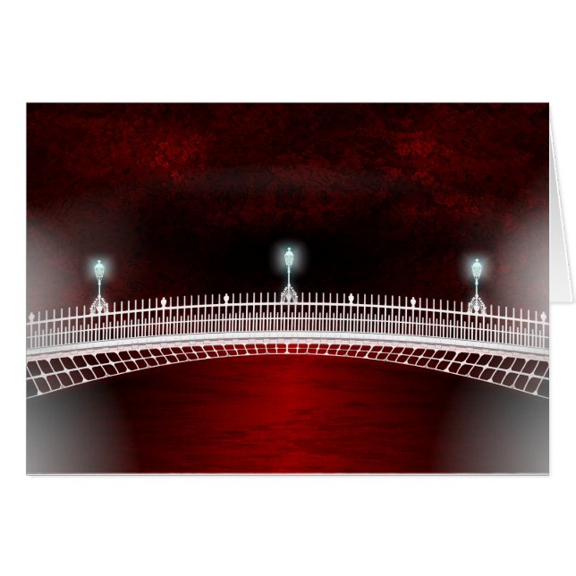 SONNENUNTERGANG ÜBER DER HAPENNY BRÜCKE (Vorderseite (Horizontal))