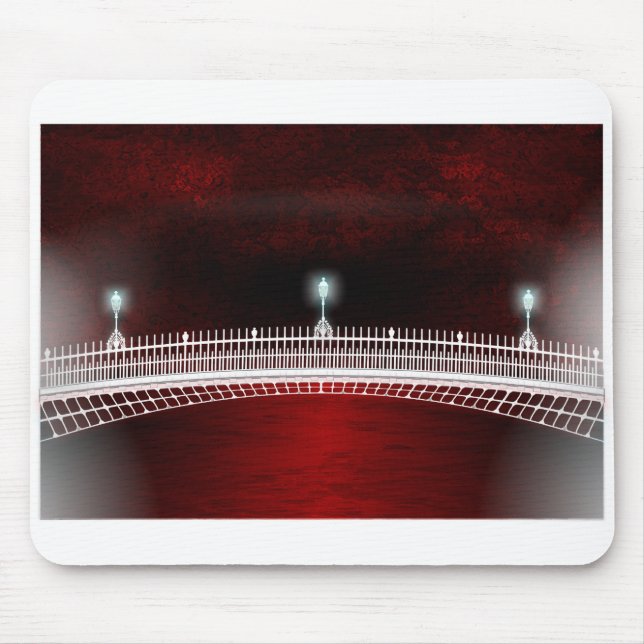 SONNENUNTERGANG ÜBER DER HAPENNY BRÜCKE MOUSEPAD (Vorne)