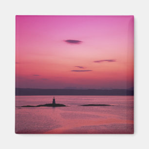 Sonnenuntergang über der Insel Skye, aus Mallaig, Magnet