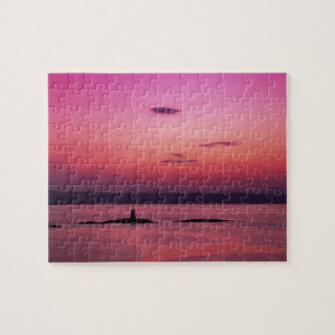 Sonnenuntergang über der Isle of Skye, von Mallaig Puzzle