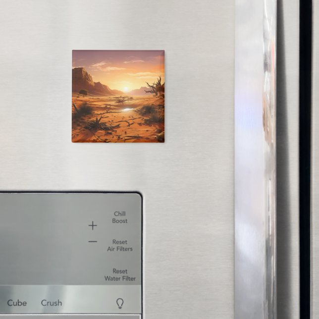 Sonnenuntergang über der Wüste Magnet (In Situ (Kühlschrank))