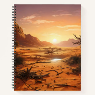 Sonnenuntergang über der Wüste Notizbuch