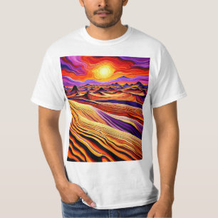 Sonnenuntergang über der Wüstenlandschaft 1 T-Shirt