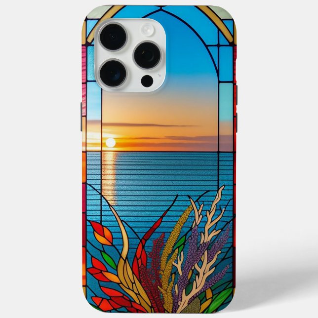 Sonnenuntergang über einer felsigen Küste Case-Mate iPhone Hülle (Rückseite)