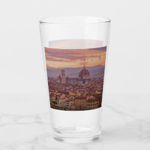 Sonnenuntergang über Florenz, Italien Glas