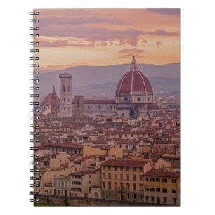 Sonnenuntergang über Florenz, Italien Notizblock