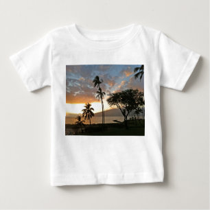 Sonnenuntergang über Maalaea Bucht, Maui Baby T-shirt